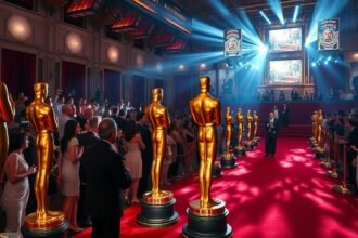 Oscar-díjak ünnepélyes eredményhirdetése vörös szőnyegen