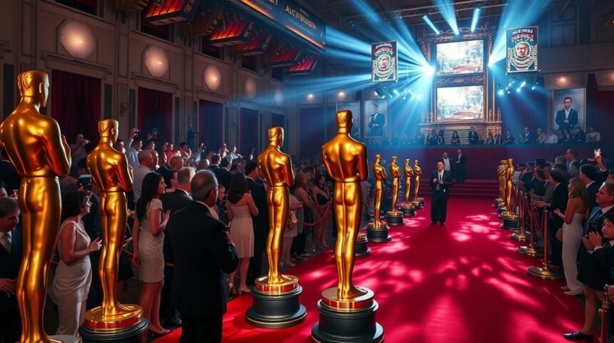 Oscar-díjak ünnepélyes eredményhirdetése vörös szőnyegen