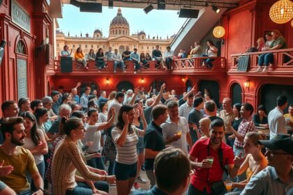 Alternatív színház előadás Budapesten, fiatal közönséggel.