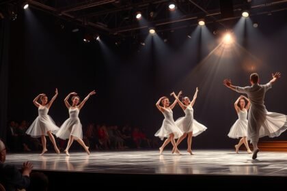 Kortárs tánc és balett előadás kezdőknek, látványos mozdulatokkal.