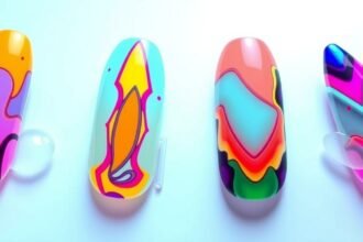 Merész színes köröm díszítések 2025 trendjeiben