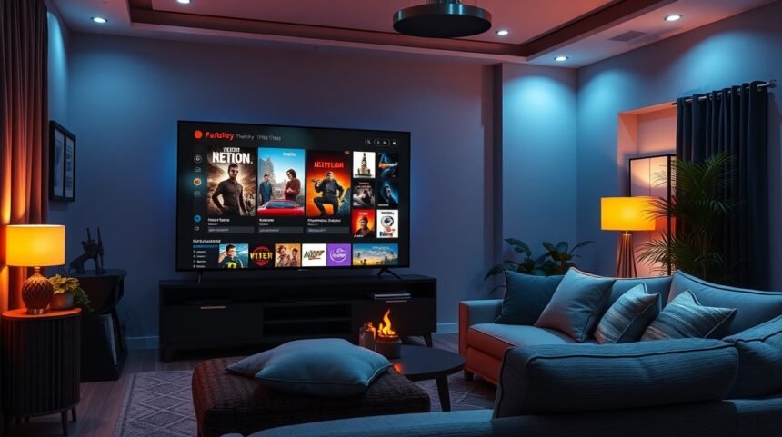 Hangulatos nappali filmnézéshez a képernyőn ajánlott filmekkel.