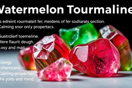 Dinnye turmalin kristályok, amelyek energiát és stresszoldást kínálnak.