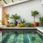 Környezetbarát otthoni környezet szennyvíztisztítóval és növényekkel