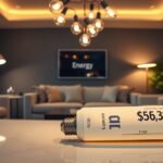 LED izzó a lakásban az energiatakarékosság érdekében