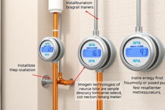 ISTA hőmennyiségmérők a fűtési rendszerekhez: telepítési példa