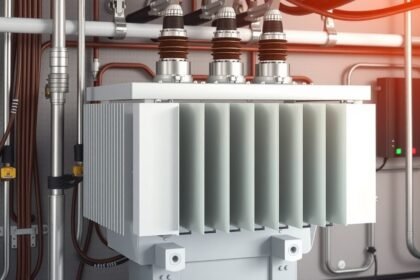 Elválasztó transzformátor elektromos rendszerekhez, zavarszűrés és biztonság növelése érdekében.