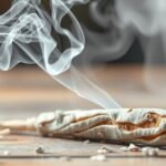 Fehér zsálya füstölő füstje, energetikai tisztításra