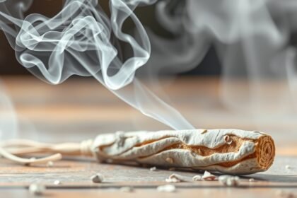 Fehér zsálya füstölő füstje, energetikai tisztításra