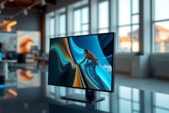 Modern IPS kijelző élénk színekkel és széles betekintési szöggel