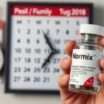 Normix gyógyszer bélfertőzés kezelésére, kézben tartva.