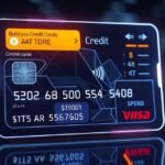 Okos hitelkártya bemutató digitális felületen