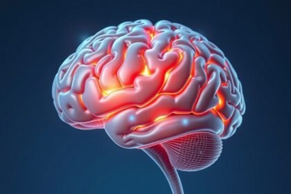 Ügyes illusztráció a homloklebeny és az agy kognitív funkcióiról.