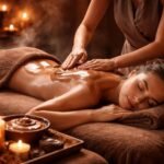 Csokoládé masszázs illatos kakaó-illat, selymes bőrápolás és nyugodt pihenés a testben.