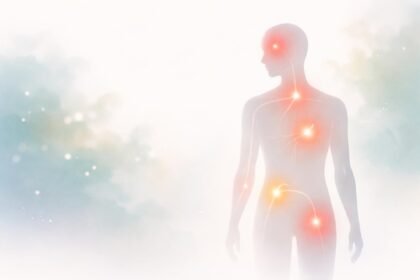 Figyelmes ember orvosi vizsgálat előtt a tünetekre és a következményekre koncentrál