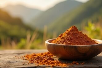 Maca gyökér por természetes táplálék-kiegészítő, energizáló hatásokkal.