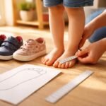 Geox gyerekcipő, különböző márkák belső hosszának összehasonlítása a gyerek lábán